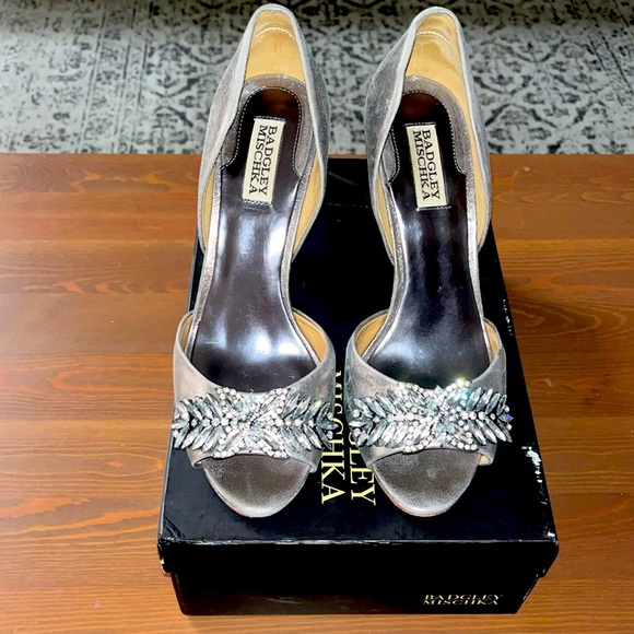 Badgley Mischka Nikki II heel pump shoes style#MP2554B Women’s size 8.5 - Picture 8 of 8